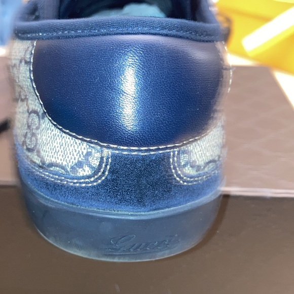 AUTHENTIC GUCCI FNOZO GG SOFT TEK SNEAKERS SIZE -11 MENS - Picture 4 of 12